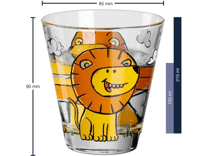 Leonardo Kindertasse Bambini Löwe, 215 ml, 6 Stück Leonardo Kindertasse Bambini Löwe, 215 ml, 6 Stück
