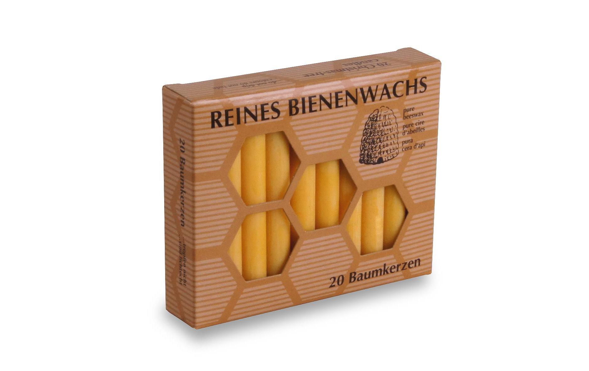 balthasar Baumkerze Bienenwachs, 20 Stück