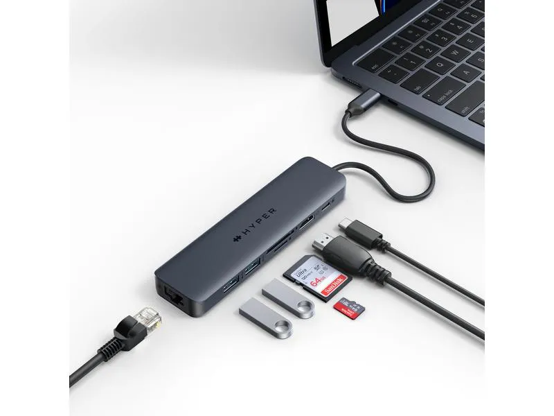 HYPER Dockingstation HyperDrive EcoSmart 7-in-1 Hub HYPER Dockingstation HyperDrive EcoSmart 7-in-1 Hub
