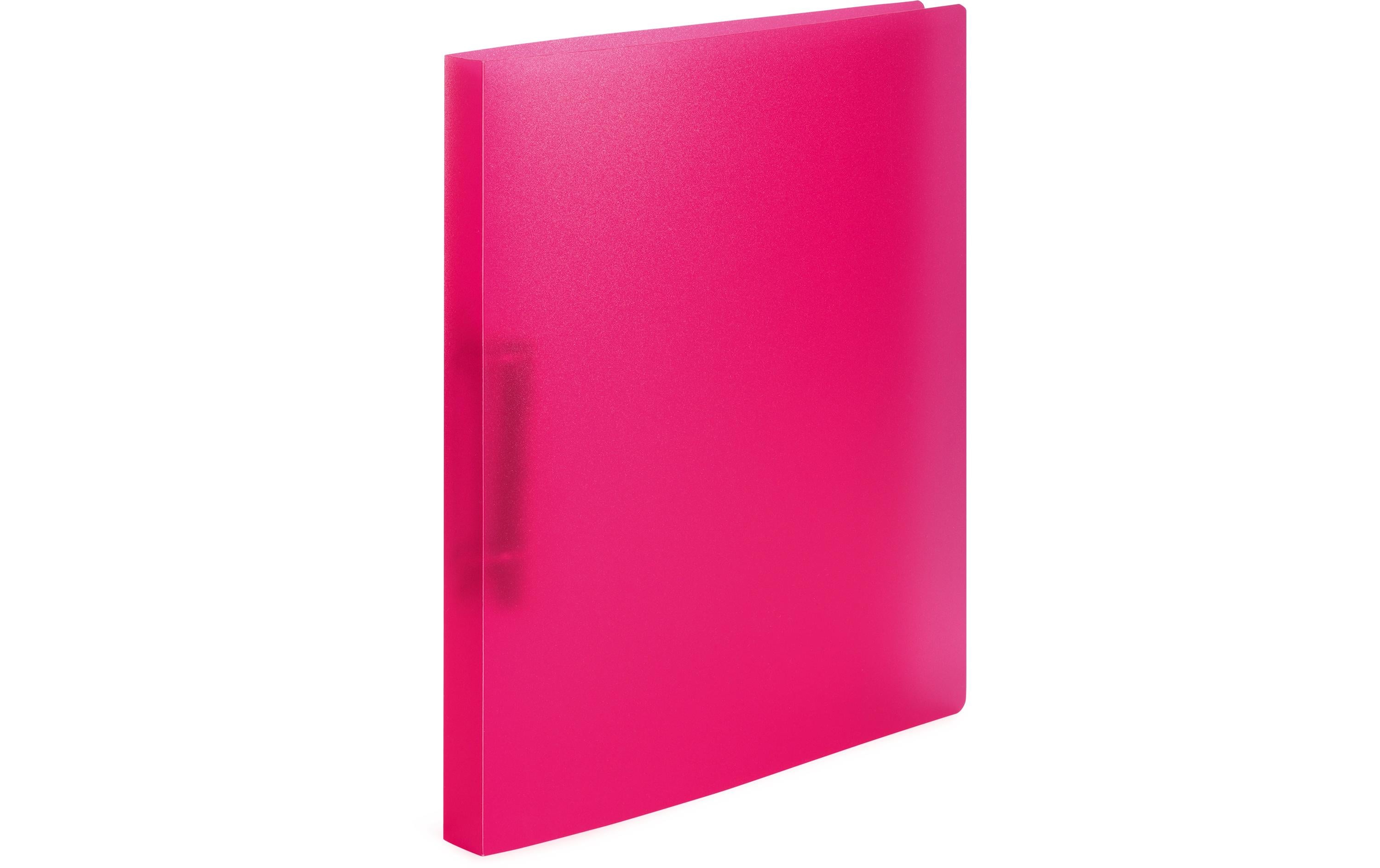 HERMA Ringbuch A4 transluzent Pink 2D-Ring Mechanik HERMA Ringbuch A4 transluzent Pink 2D-Ring Mechanik