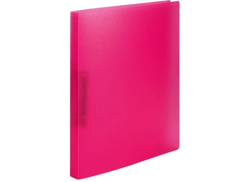 HERMA Ringbuch A4 transluzent Pink 2D-Ring Mechanik HERMA Ringbuch A4 transluzent Pink 2D-Ring Mechanik