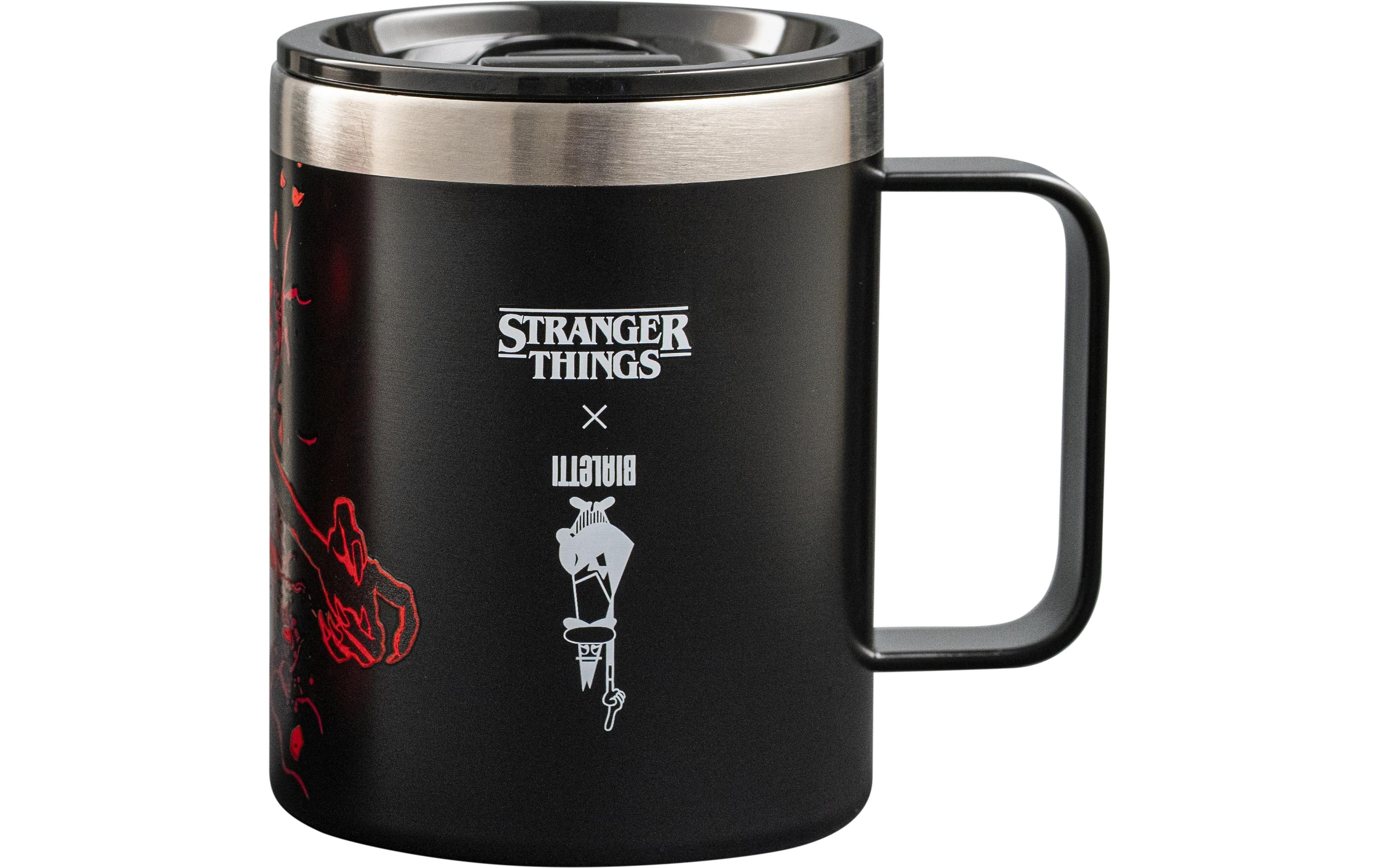 Bialetti Thermobecher Stranger Things, 300 ml, Schwarz / Rot