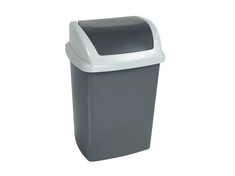 Maul Abfalleimer MAULswing 10 l, Dunkelgrau