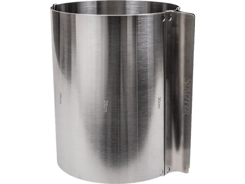 Städter Tortenring 15 bis 30 cm verstellbar, Silber Städter Tortenring 15 bis 30 cm verstellbar, Silber