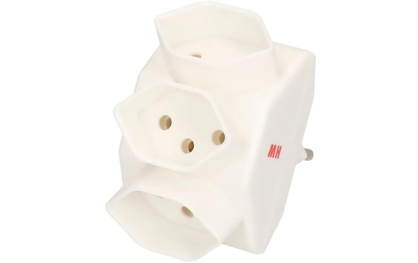 Max Hauri Mehrfachstecker 3, Weiss Max Hauri Mehrfachstecker 3, Weiss