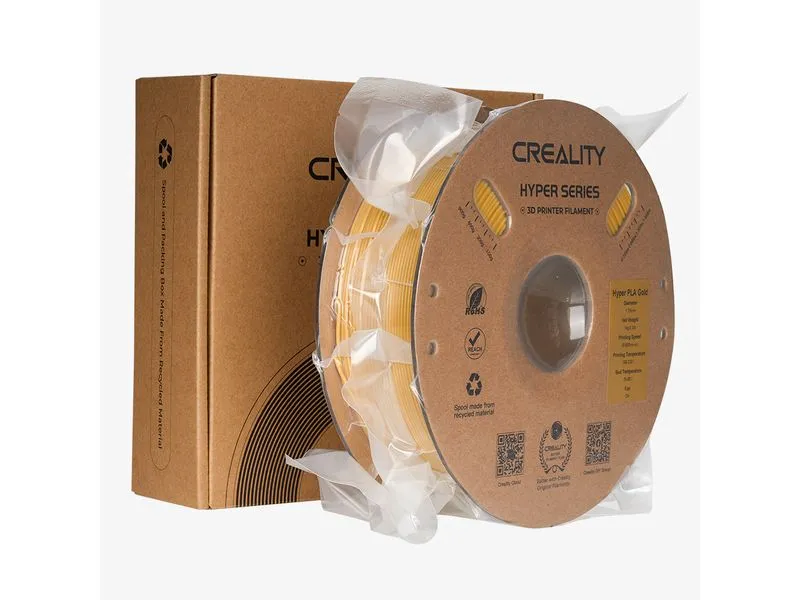 Creality Filament PLA Hyper, Gold, 1.75 mm, 1 kg Creality Filament PLA Hyper, Gold, 1.75 mm, 1 kg