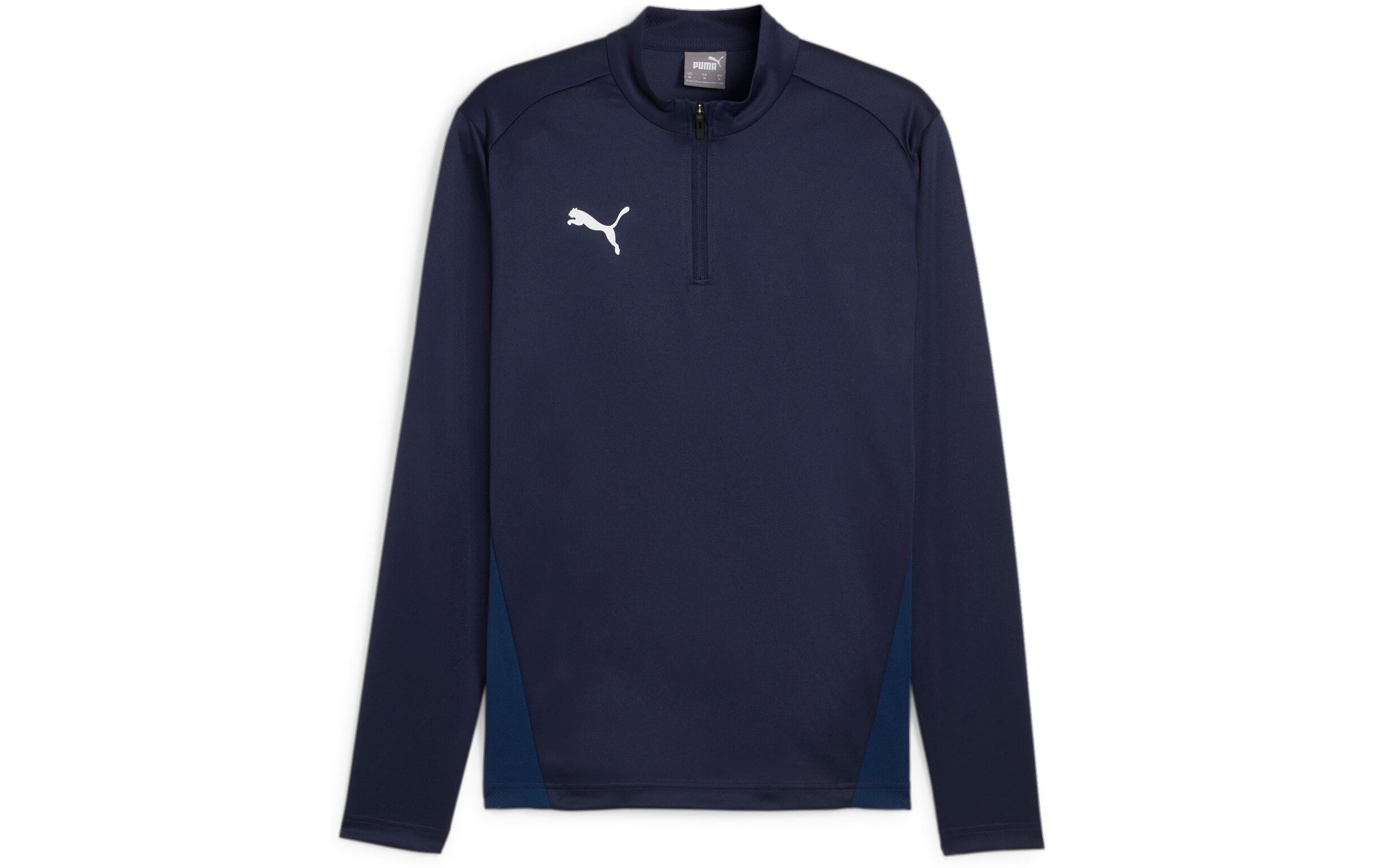 PUMA Zip Top teamGOAL Training 1/4 L, Dunkelblau