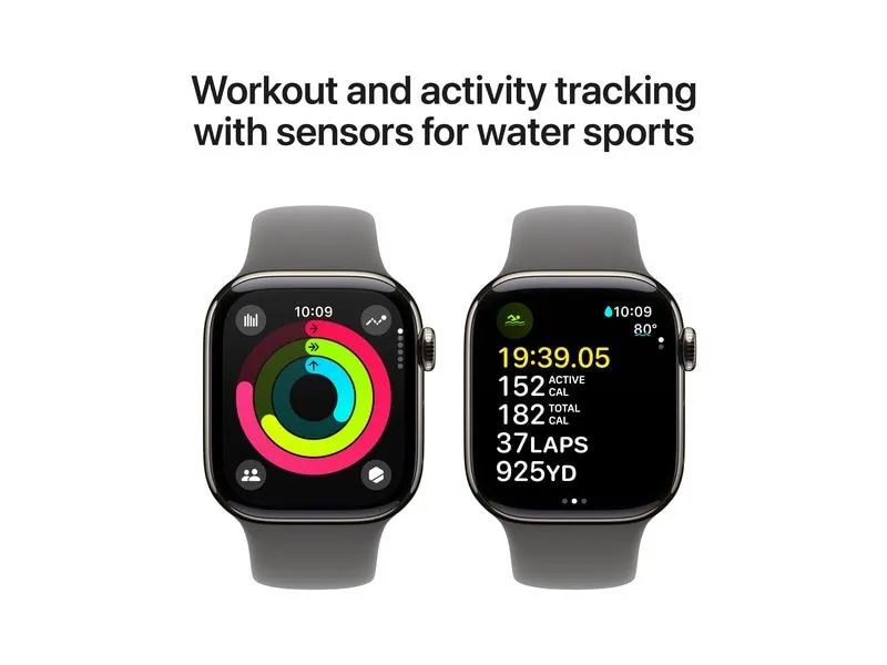 Apple Watch Series 10 42 mm LTE Titanium Stone Grey Sport S/M Apple Watch Series 10 42 mm LTE Titanium Stone Grey Sport S/M