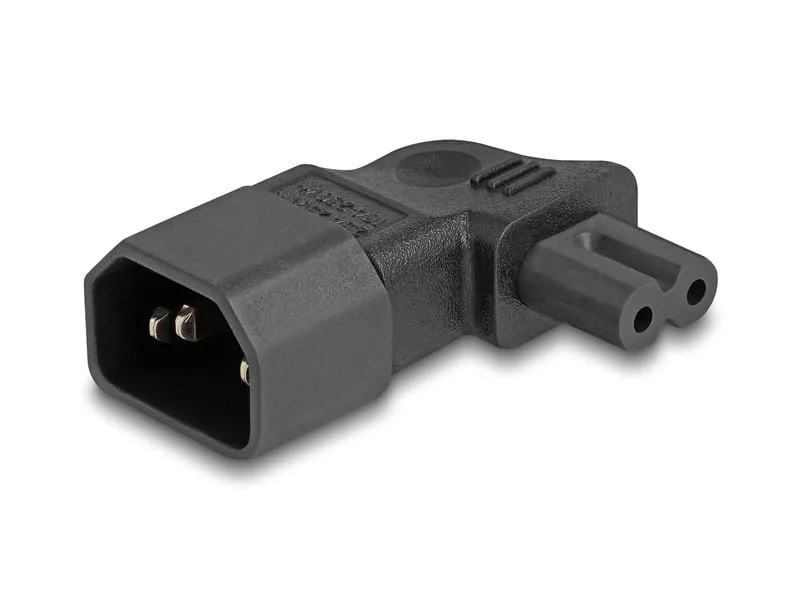 Delock Adapterstecker IEC60320 C14 - C7, gewinkelt