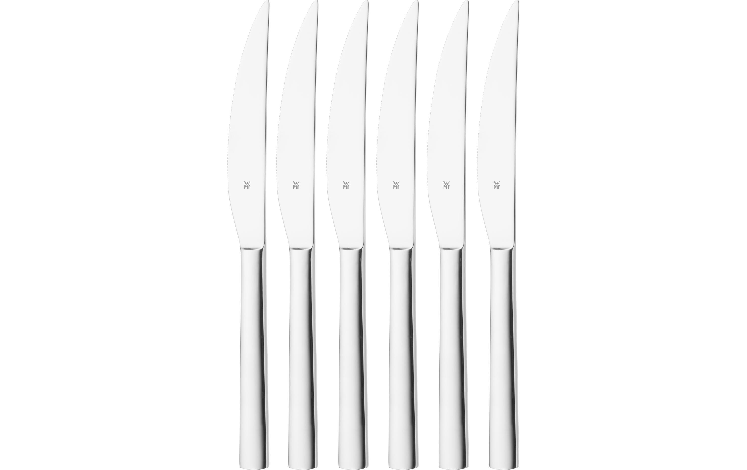 WMF Steakmesser-Set Nuova 6 Stück, Silber