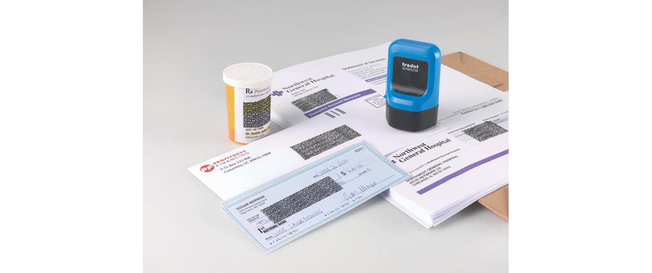 Trodat Stempel ID Protector Blau / Schwarz