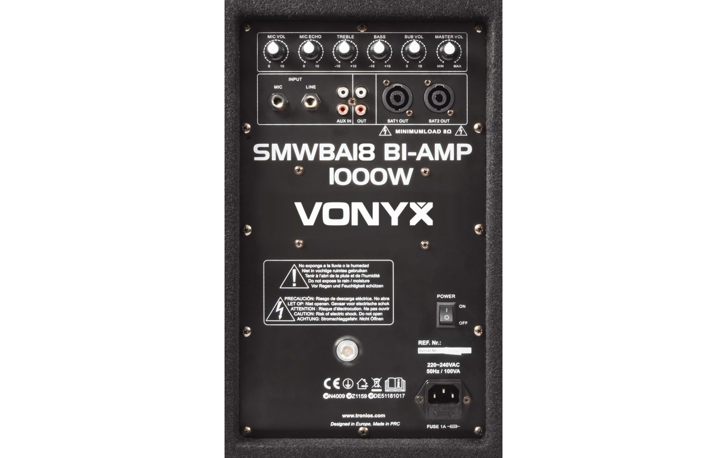 Vonyx Lautsprecher SMWBA18