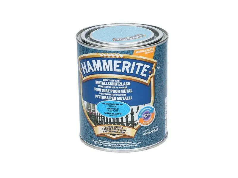 Hammerite Metall-Schutzlack HS Hellblau, 750 ml