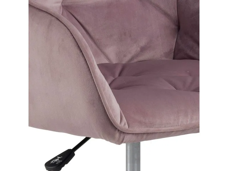 AC Design Bürostuhl Brooke, mit Bremsrollen, Dusty Rose