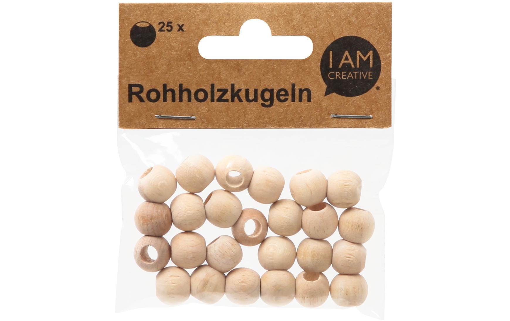 lalana Holzperlen Hölzerne Perlen 12 mm, 25 Stück lalana Holzperlen Hölzerne Perlen 12 mm, 25 Stück
