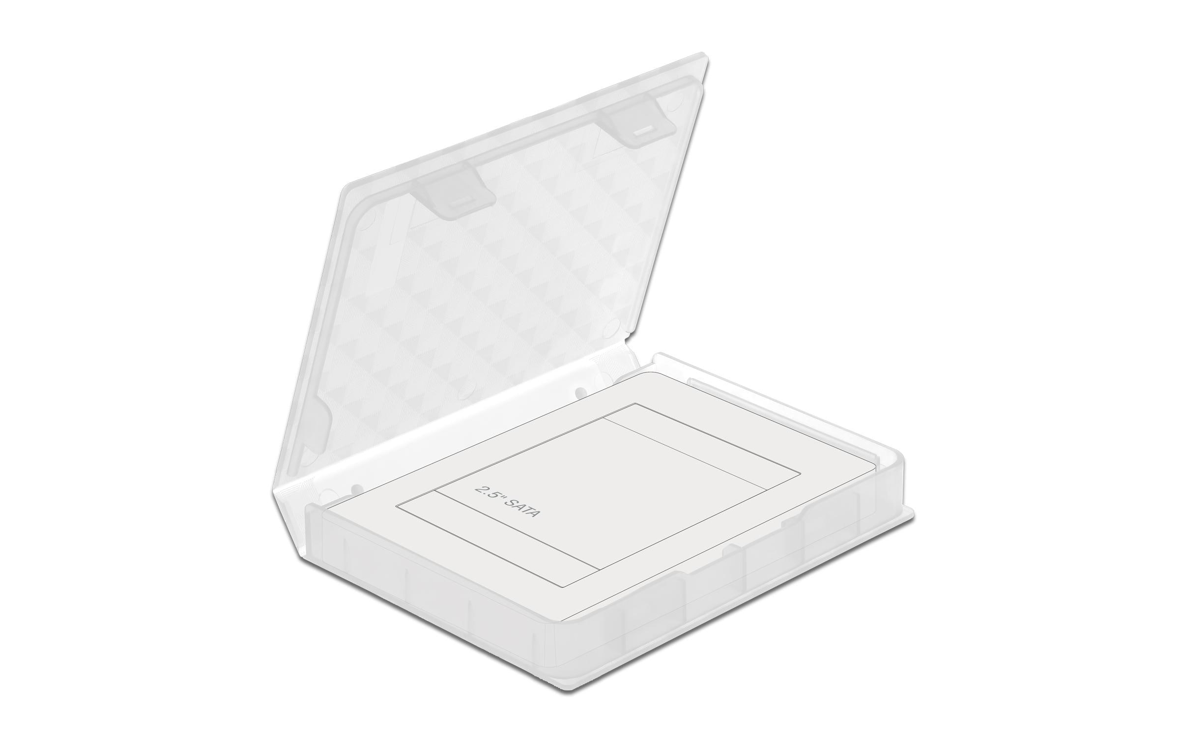Delock Schutzgehäuse für 2.5″ HDD / SSD Transparent
