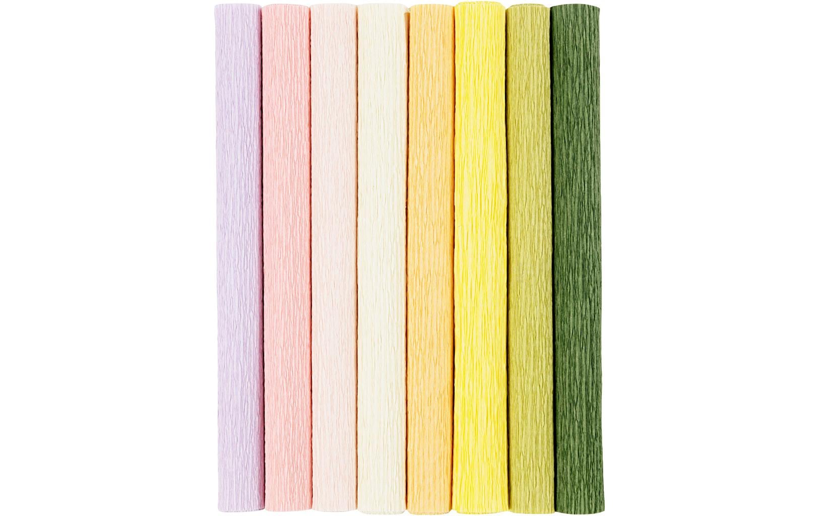 Creativ Company Krepppapier Pastell 25 x 60 cm, 105 g/m², 8 Stück