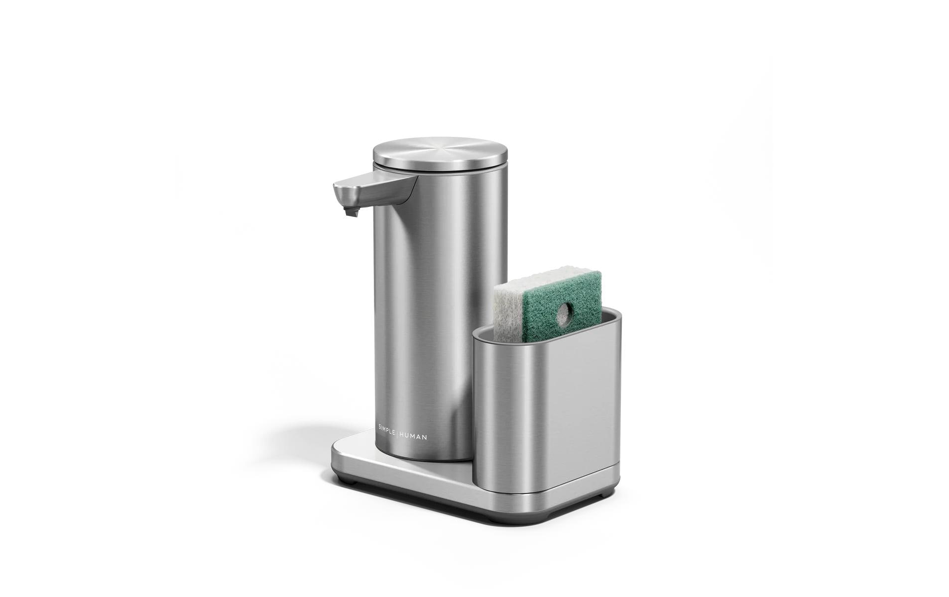 Simplehuman Sensorspender mit Caddy 216 ml, Silber