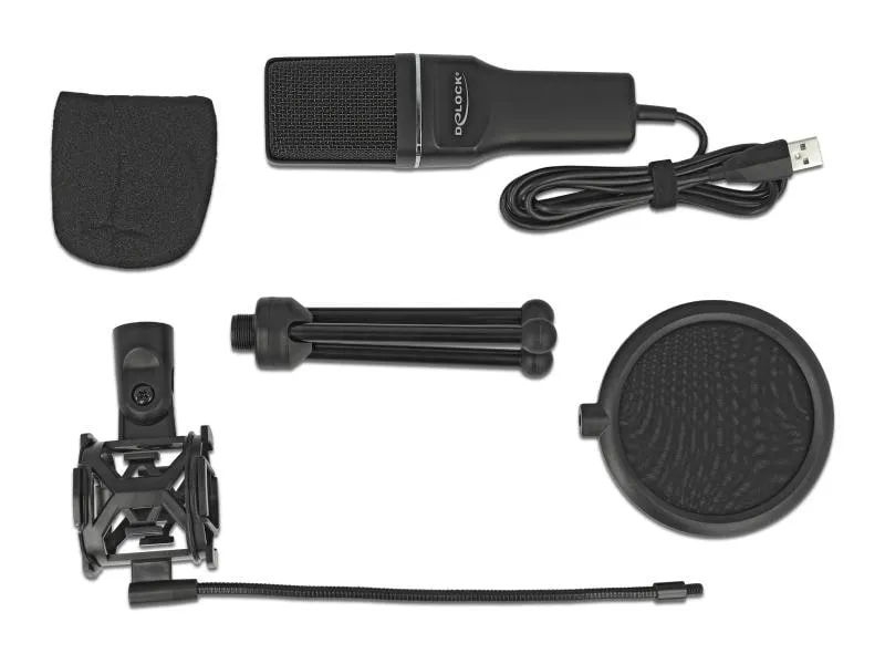 Delock Kondensatormikrofon USB für Gaming & Podcasting Delock Kondensatormikrofon USB für Gaming & Podcasting