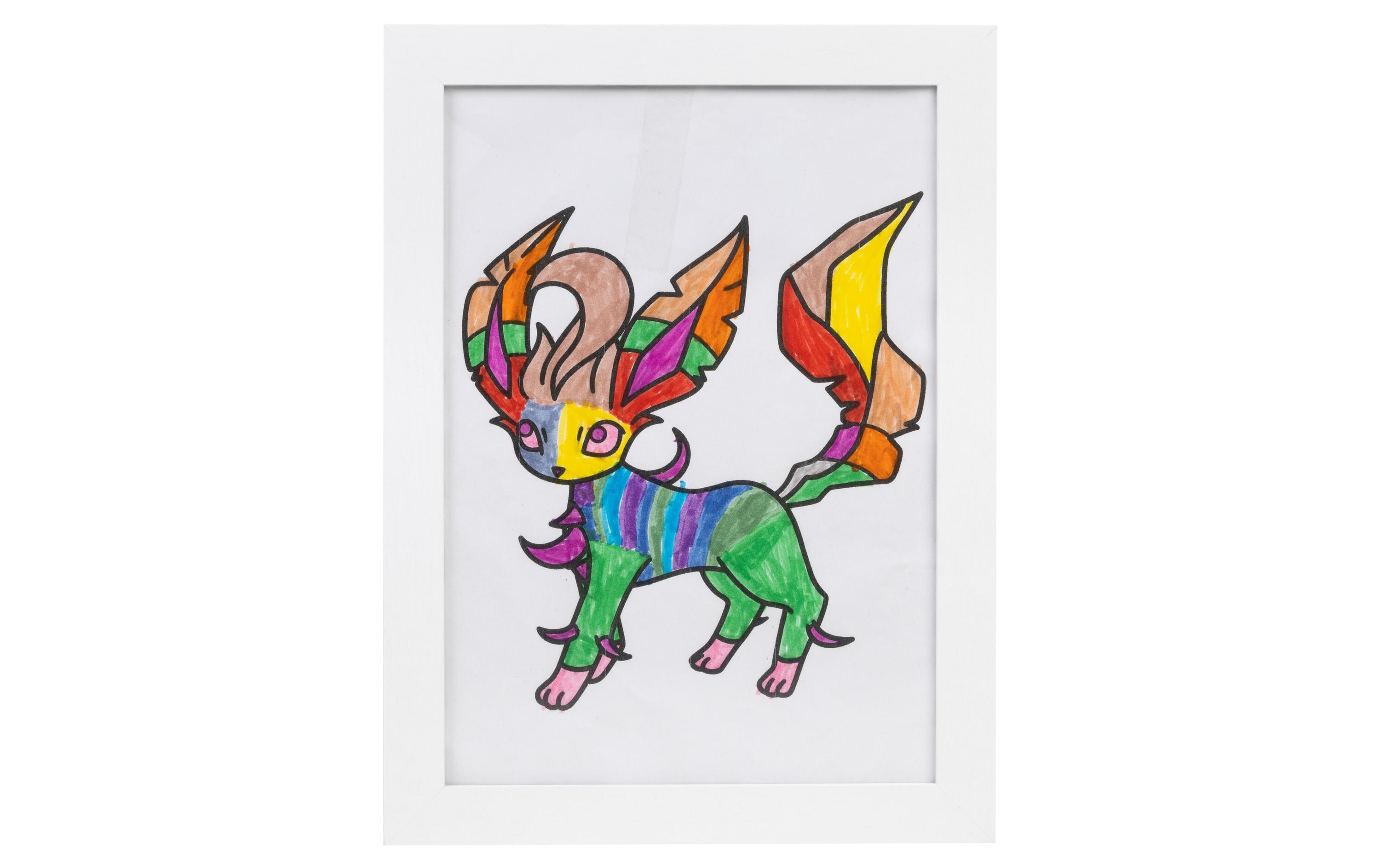 COCON Bilderrahmen für Kinderzeichnungen 35 x 25 x 4 cm, Weiss