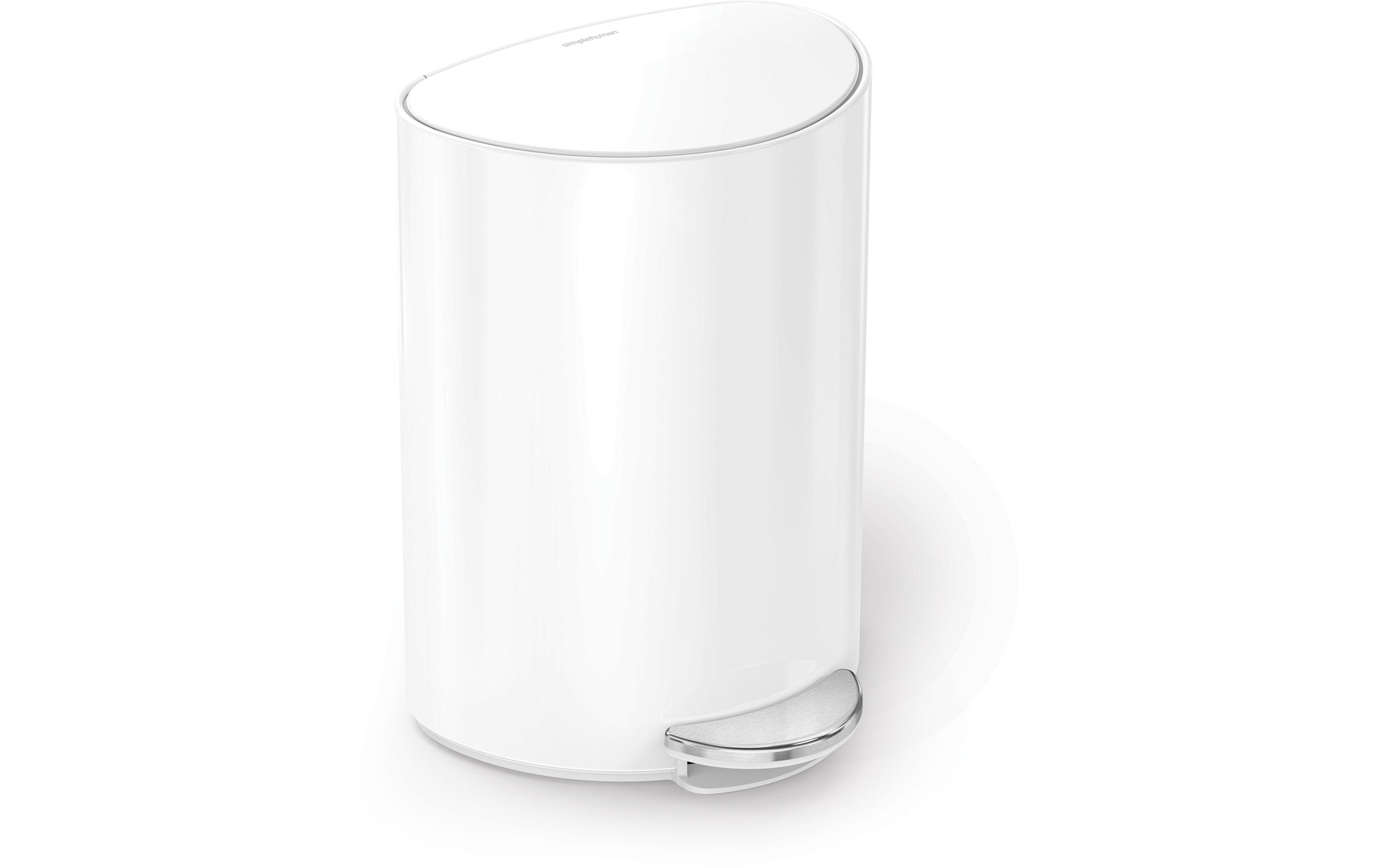 Simplehuman Abfalleimer 6 l, Weiss