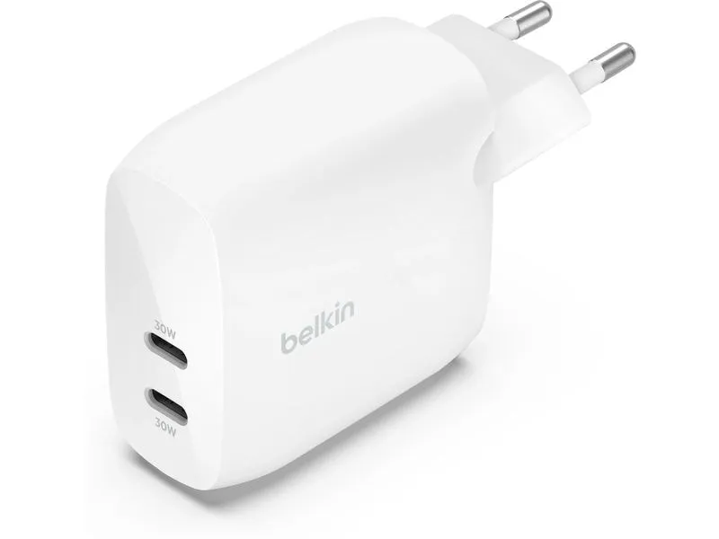 Belkin USB-Wandladegerät Dual USB-C Weiss