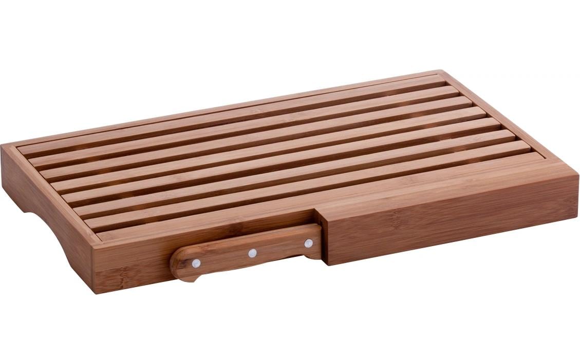 Zeller Present Brotschneidebrett 39.5 x 23.5 x 4 cm, Bambus