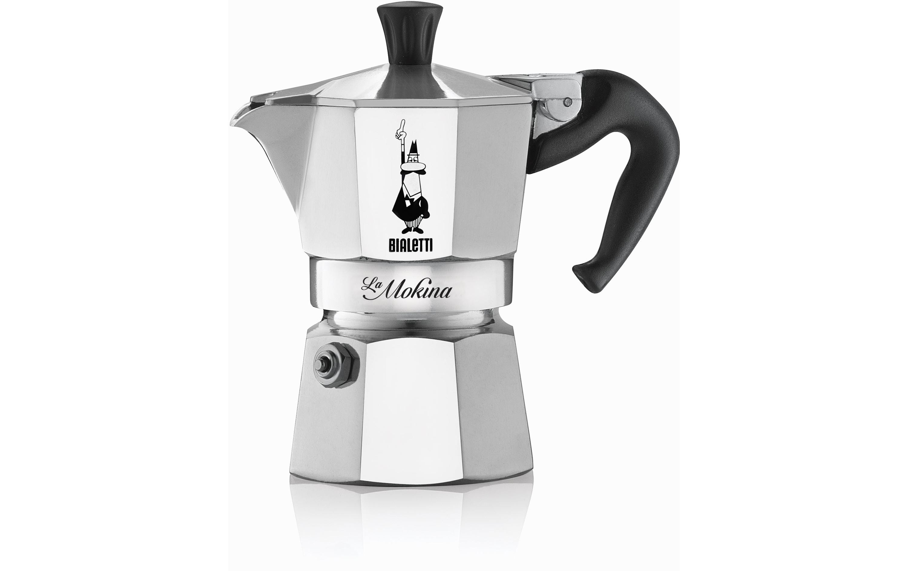Bialetti Espressokocher La Mokina 0.5 Tassen, Silber Bialetti Espressokocher La Mokina 0.5 Tassen, Silber