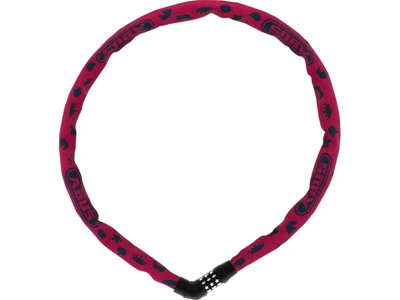 Abus Kettenschloss 4804C Symbols ohne Halter, Pink