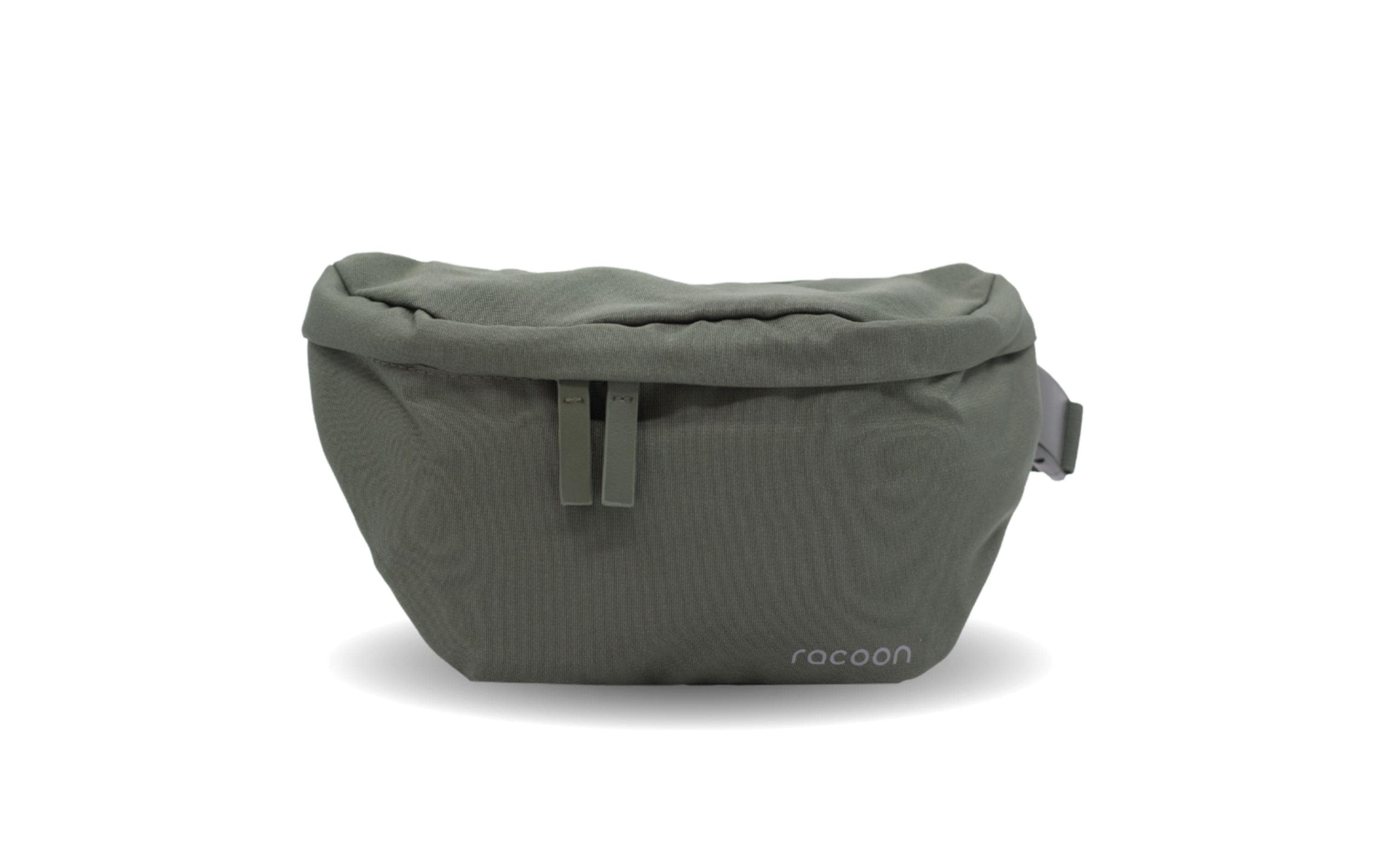 Racoon Bauchtasche Crossbody Bag Olive, 25 x 16 cm