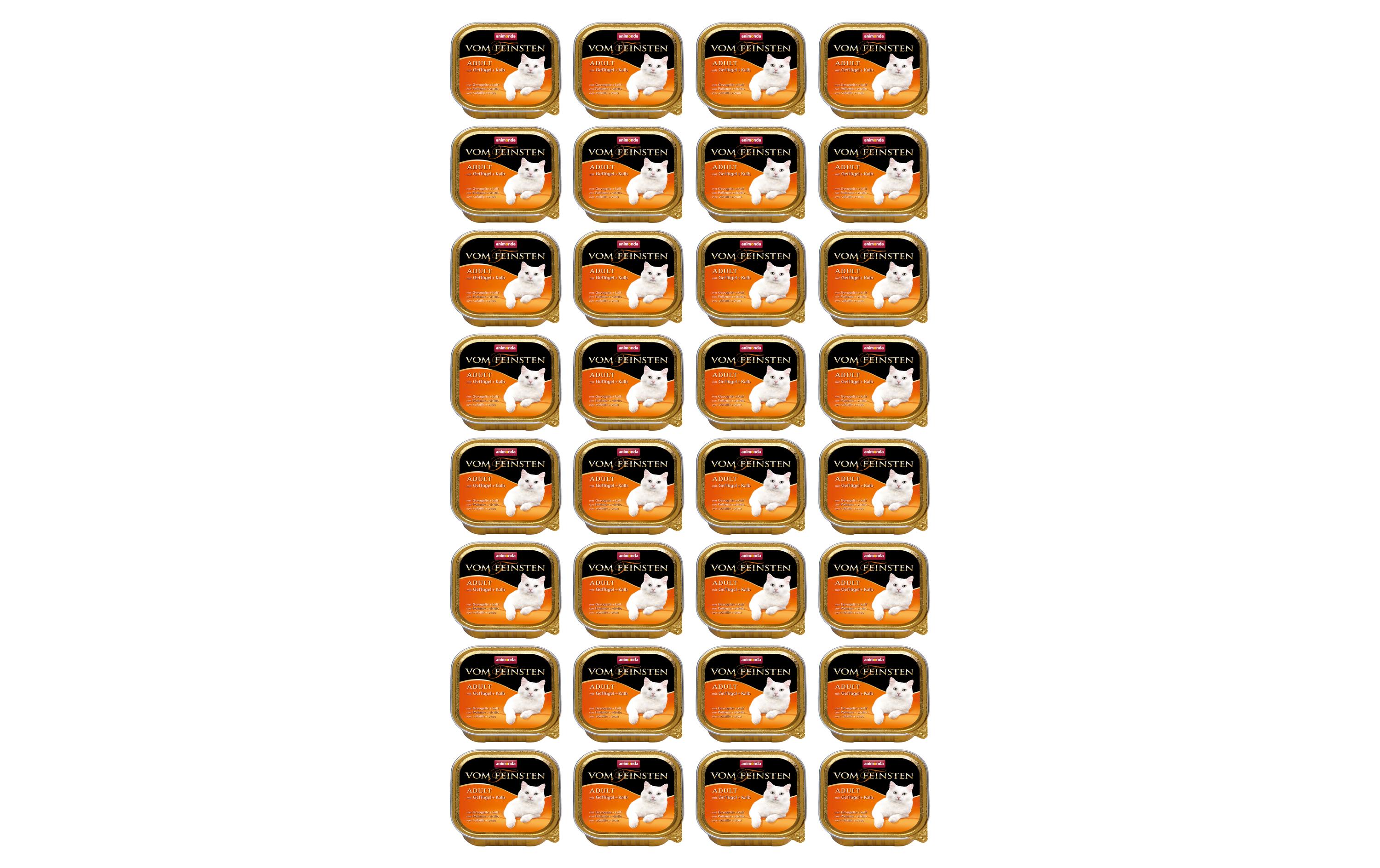 animonda Nassfutter Vom Feinsten Adult Geflügel & Kalb,32 x 100 g