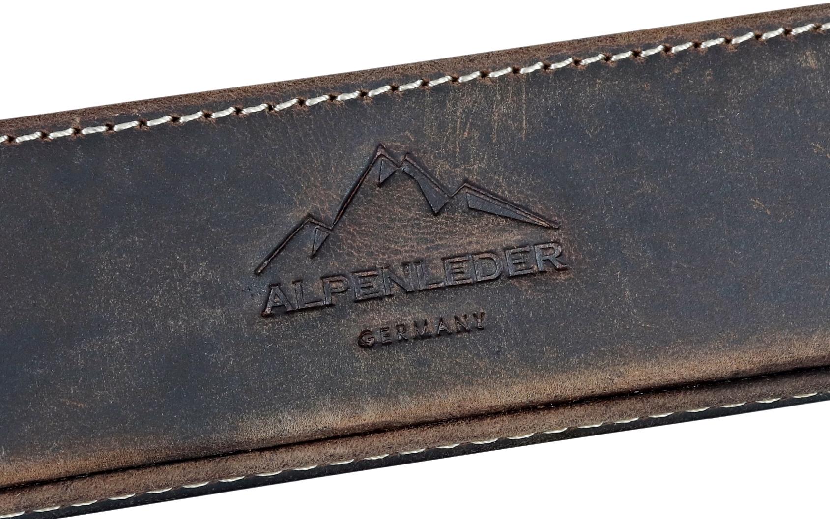Alpenleder Stiftehalter Zenta Dunkelbraun