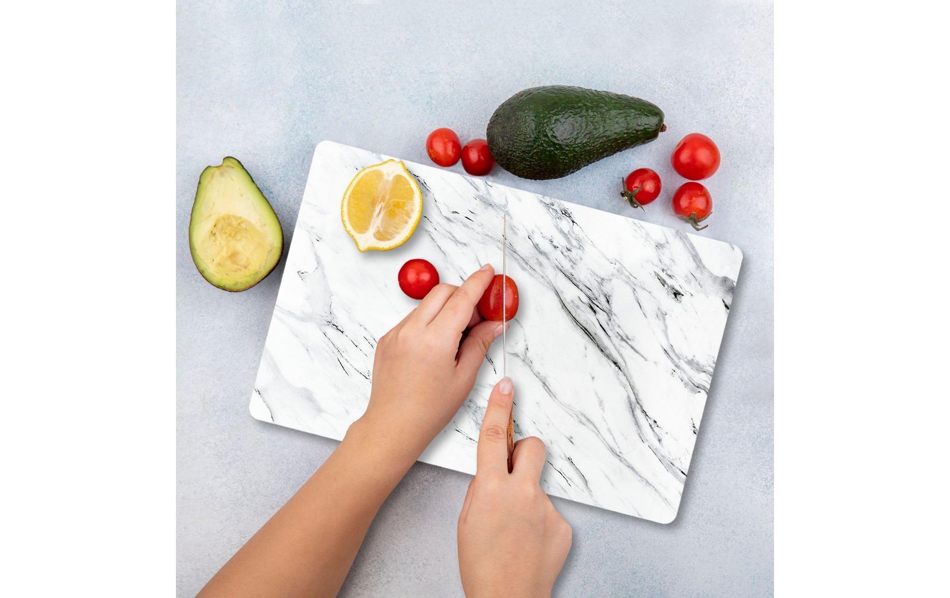 Hermia Schneidebrett Marble Grau/Weiss