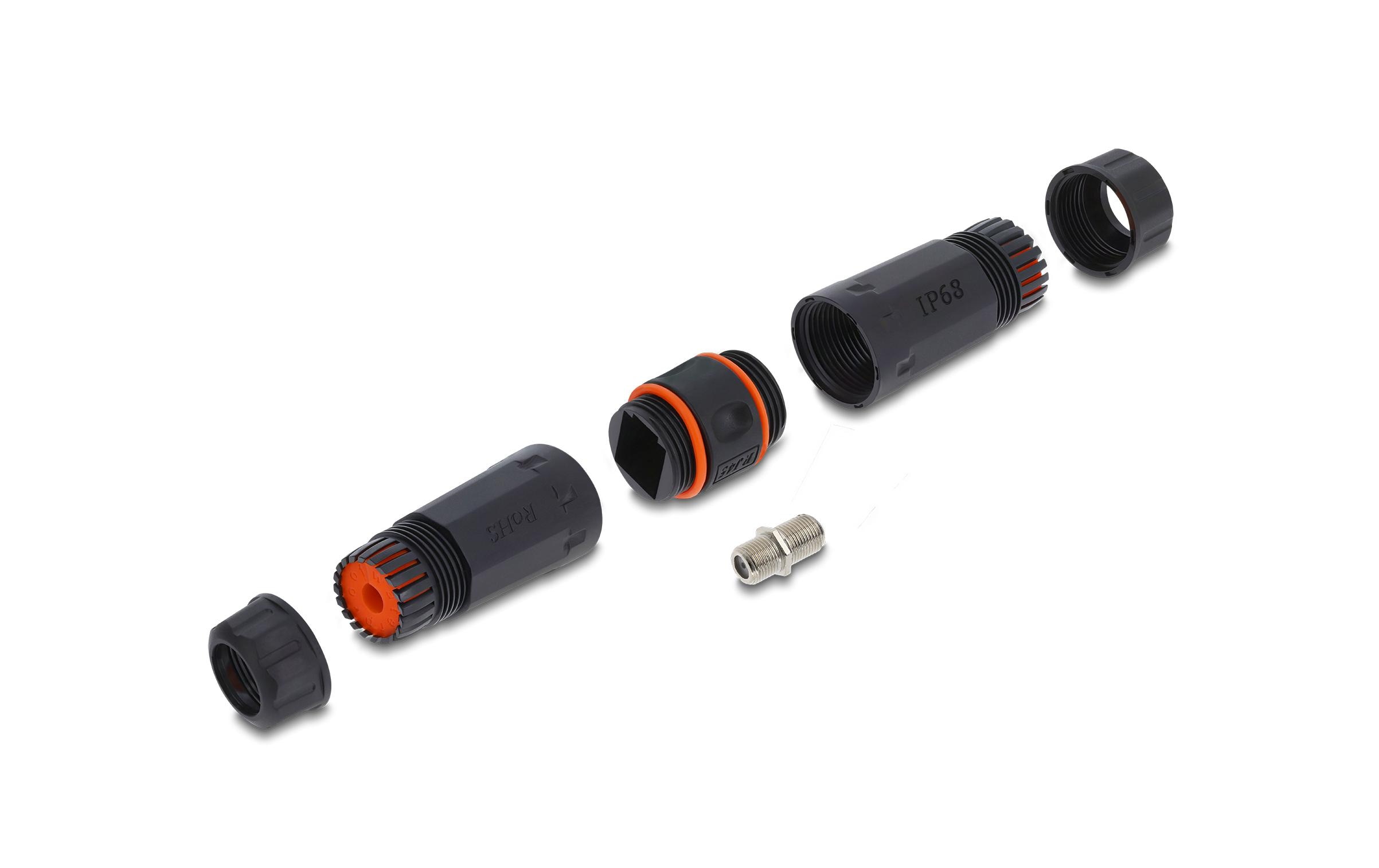 Delock Kabelverbinder 75 Ω F-Type Buchse (f) -