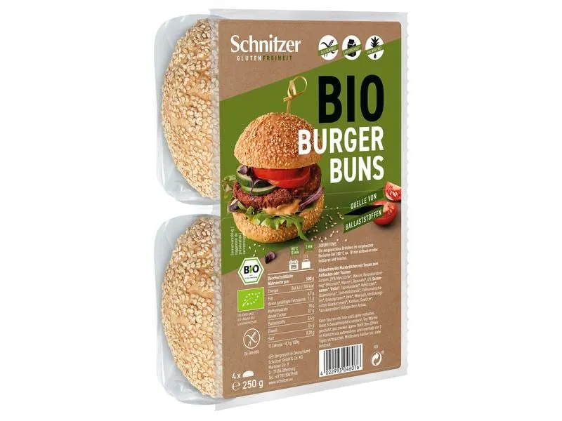 Schnitzer Bio Hamburger Buns 4 x 50 g Schnitzer Bio Hamburger Buns 4 x 50 g