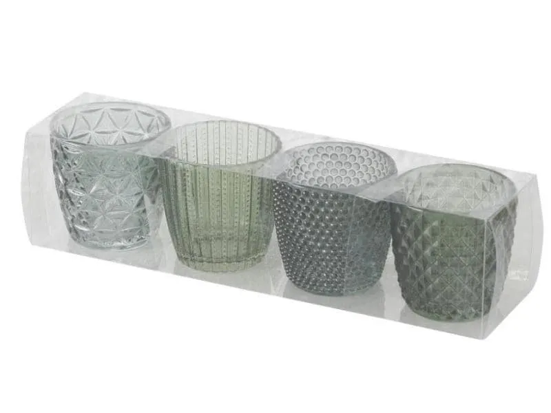 Boltze Windlicht Marilu 4-teilig, Grün Boltze Windlicht Marilu 4-teilig, Grün