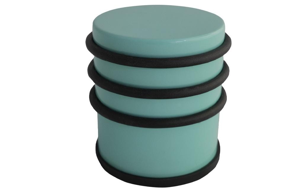 HSI Hermann Schwerter Iserlohn Türsicherung Puck hoch, Edelstahl, Ø 68 mm, Türkis HSI Hermann Schwerter Iserlohn Türsicherung Puck hoch, Edelstahl, Ø 68 mm, Türkis