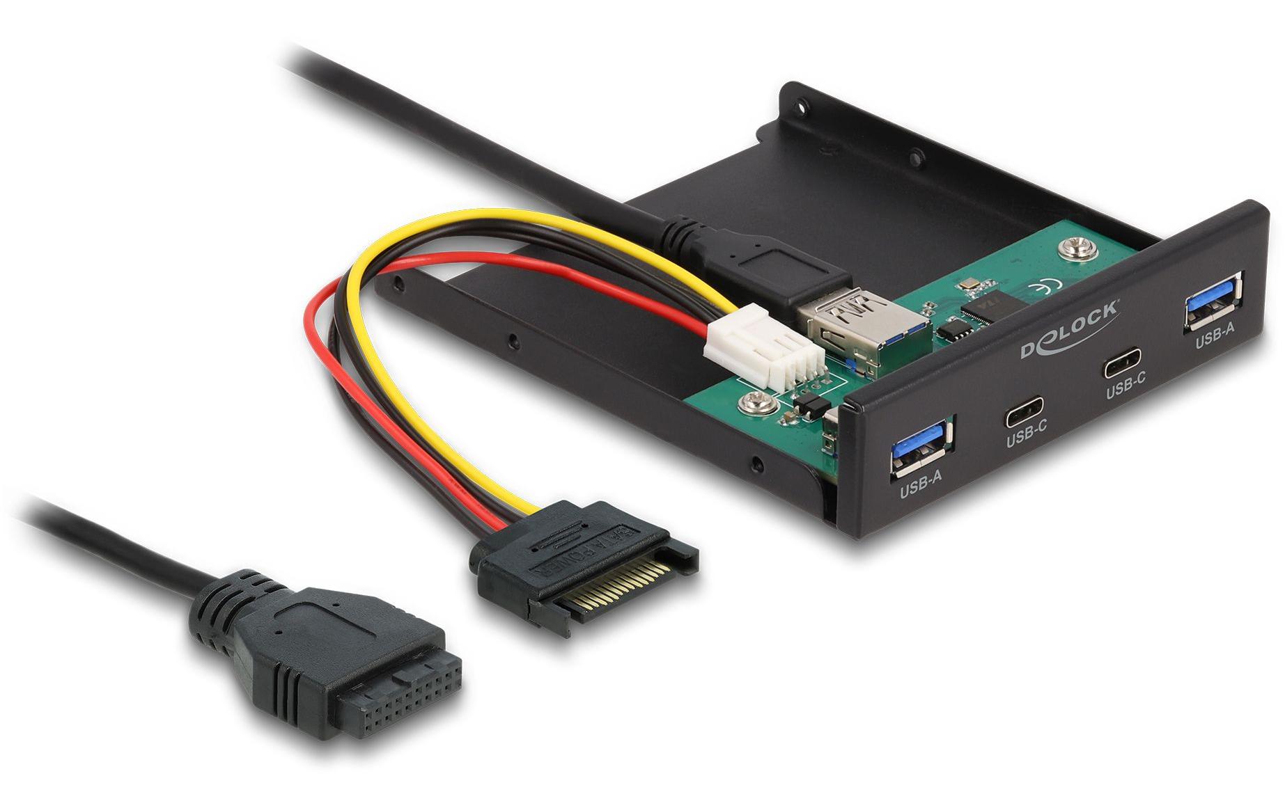 Delock Front Panel 64155 2 x USB Type-C + 2 xUSB Typ-A
