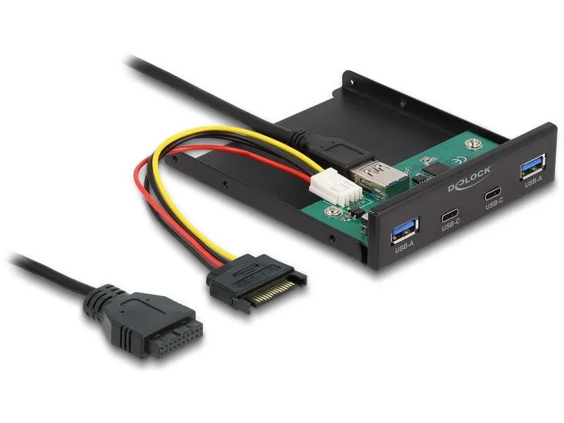 Delock Front Panel 64155 2 x USB Type-C + 2 xUSB Typ-A