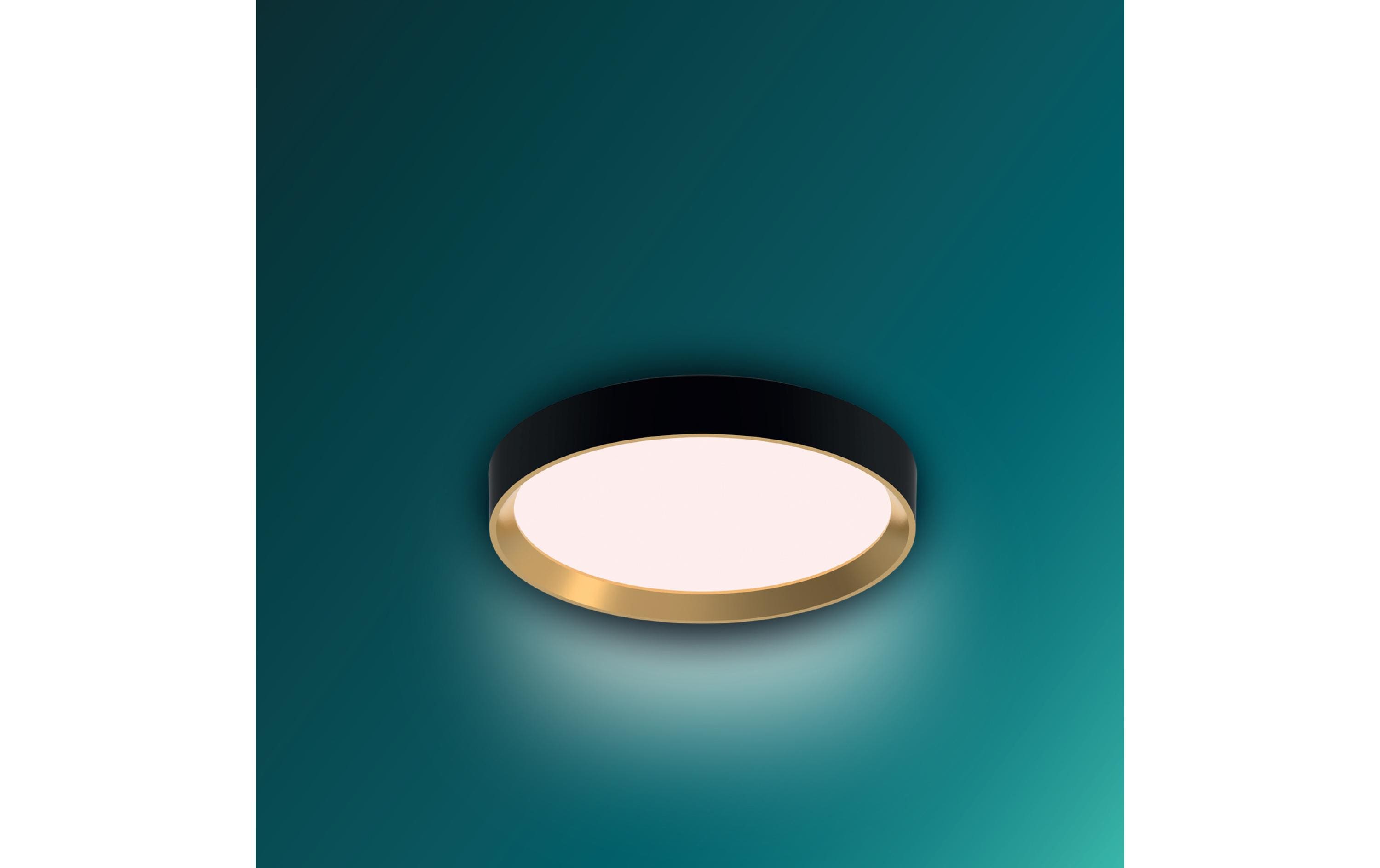 Philips Deckenleuchte Hanno SceneSwitch 2700K, 2700 Lm, Schwarz-Gold