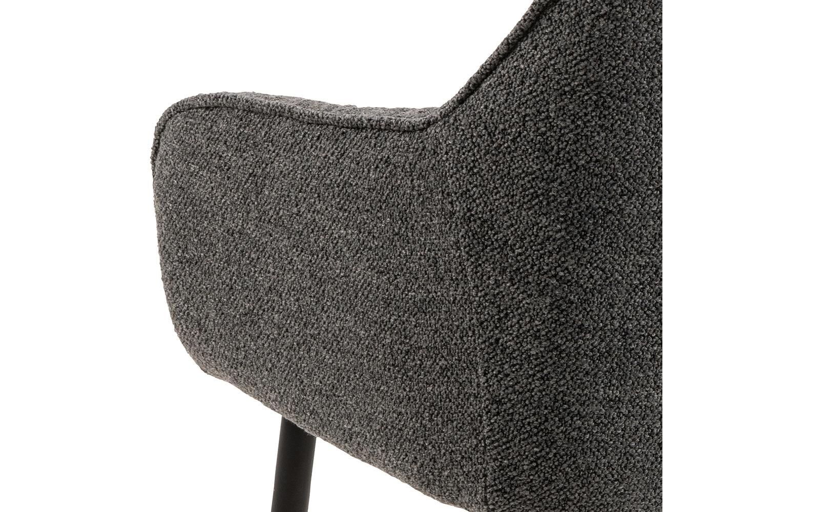 AC Design Stuhl Brooke Monza1, 2 Stück, Anthrazit