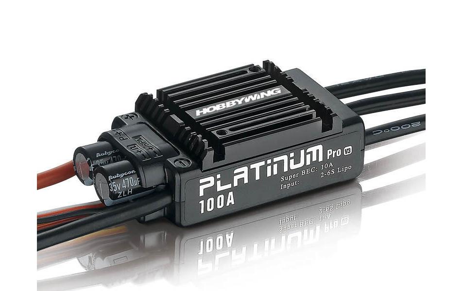Hobbywing Brushless Regler Platinum Pro V3 100A, 2-6S, BEC