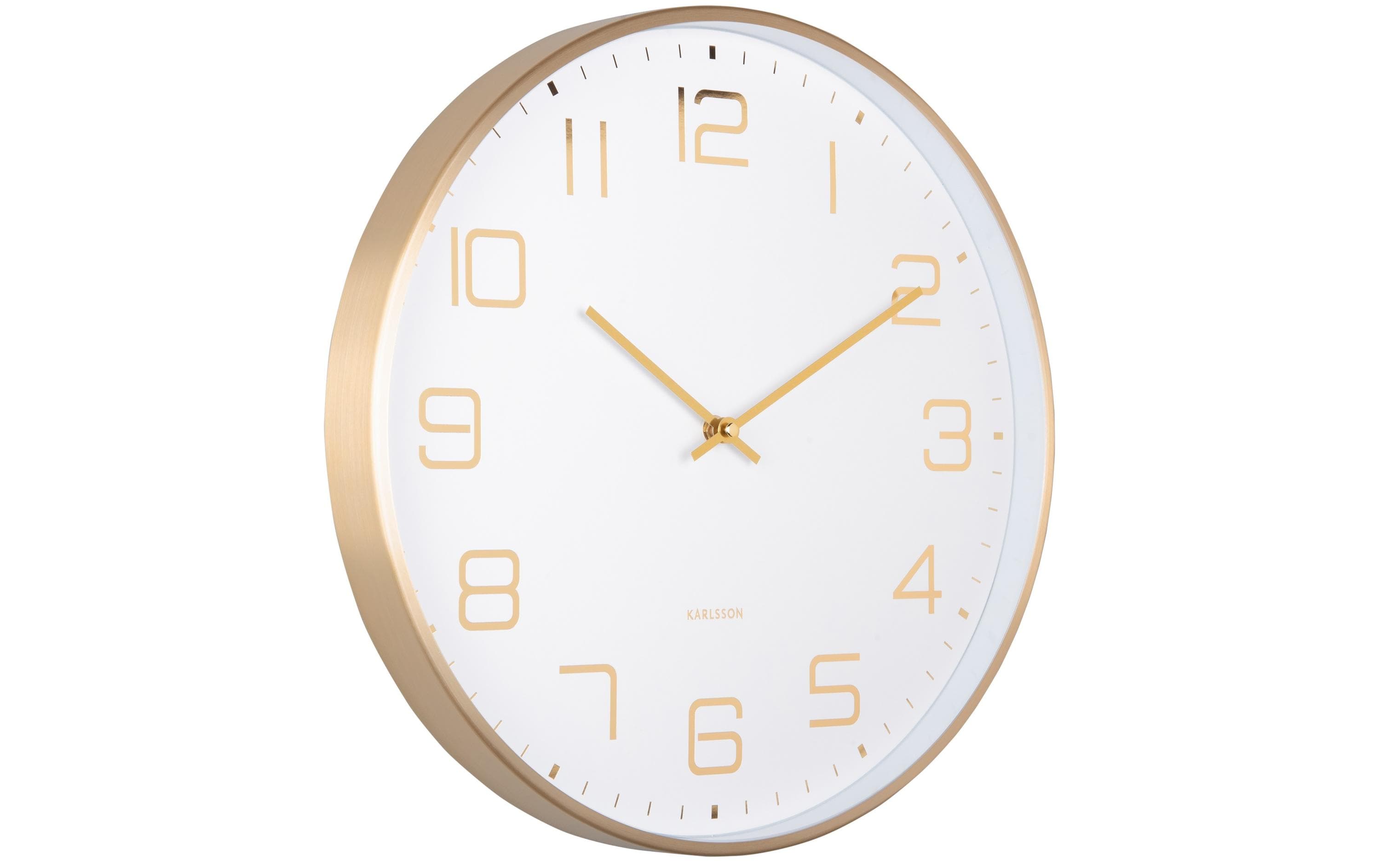 KARLSSON Wanduhr Elegance Glow White
