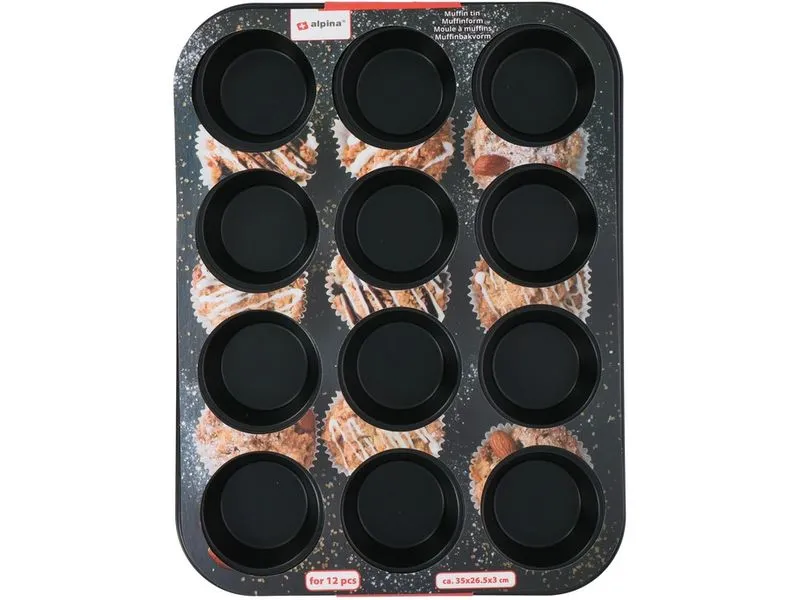 alpina Muffin Backform 12 Mulden alpina Muffin Backform 12 Mulden