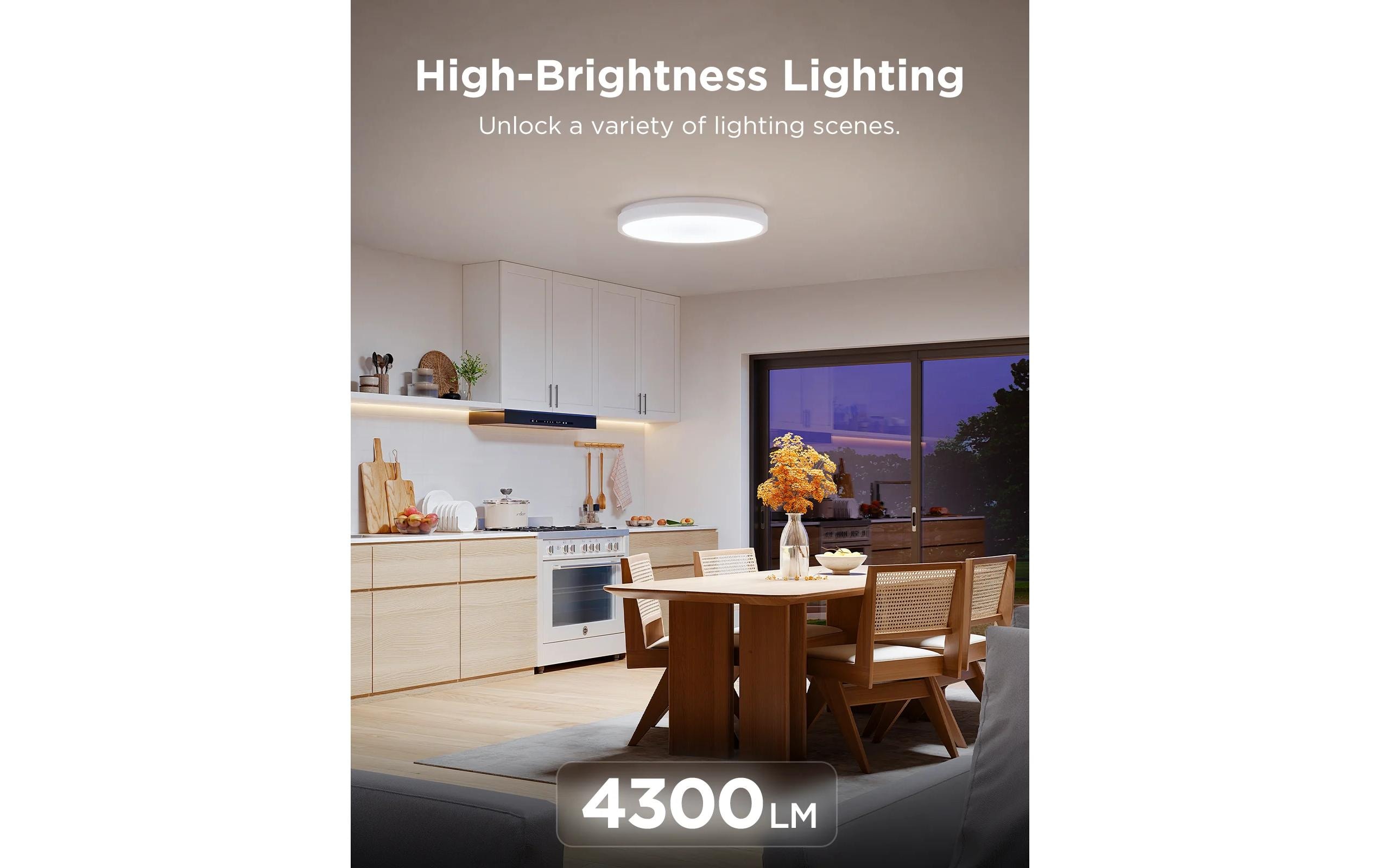 Govee Deckenleuchte 38 cm, 24 W, 3500 lm, RGBIC + WW