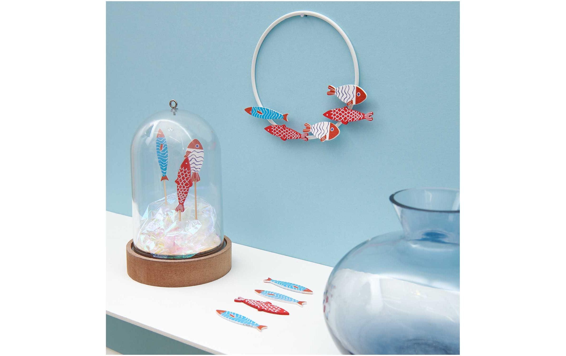 Rico Design Einweg-Party-Piekser Fische 6 Stück Weiss