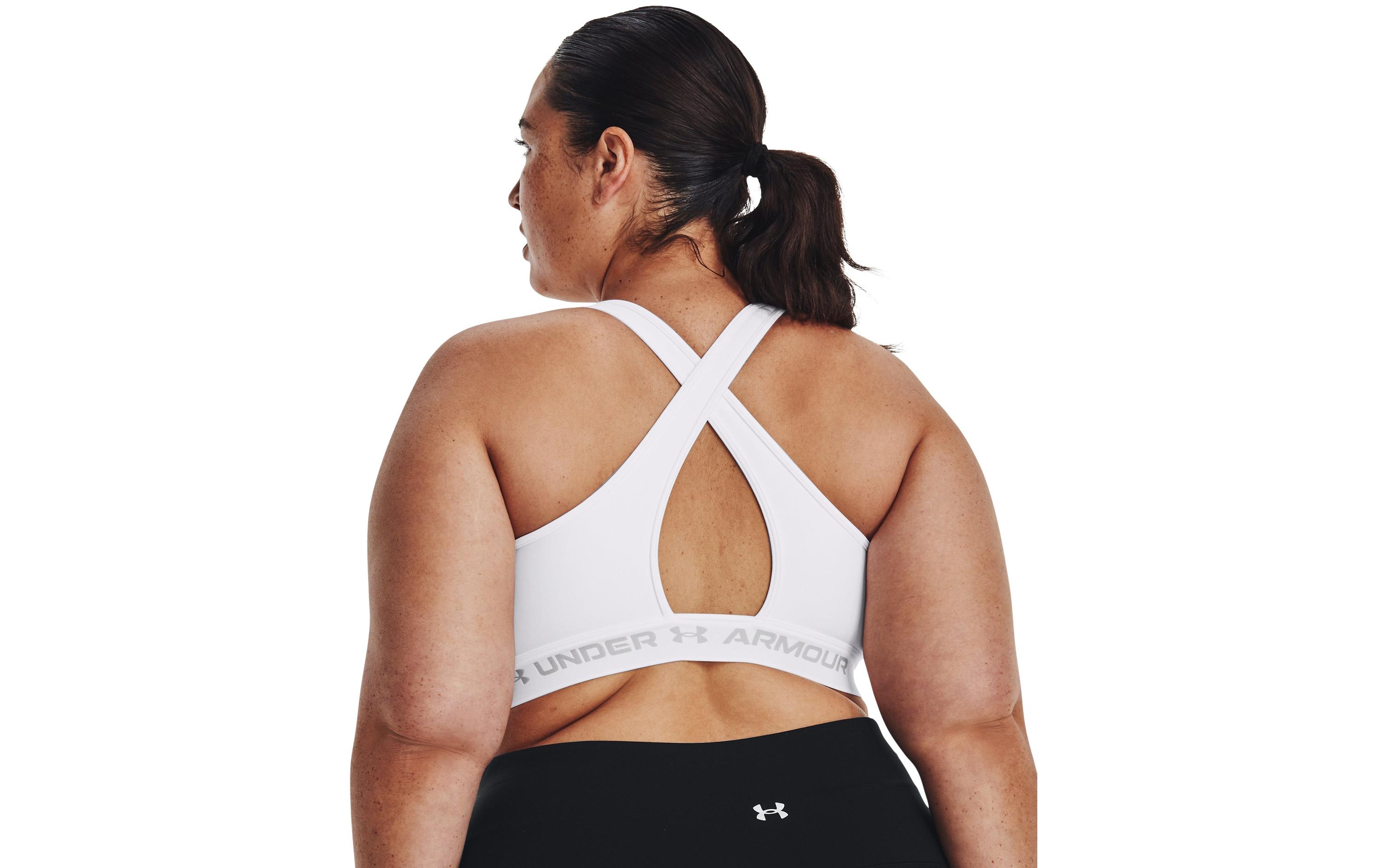 UNDER ARMOUR Sport-BH Crossback Mid Weiss, M