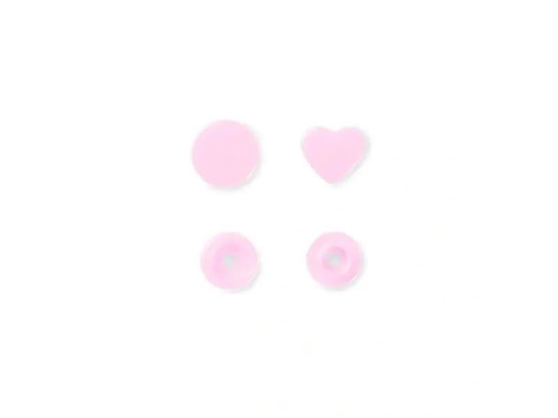 Prym Druckknöpfe Color Snaps Herz, Rosa, 12.4 mm, 30 Stück Prym Druckknöpfe Color Snaps Herz, Rosa, 12.4 mm, 30 Stück