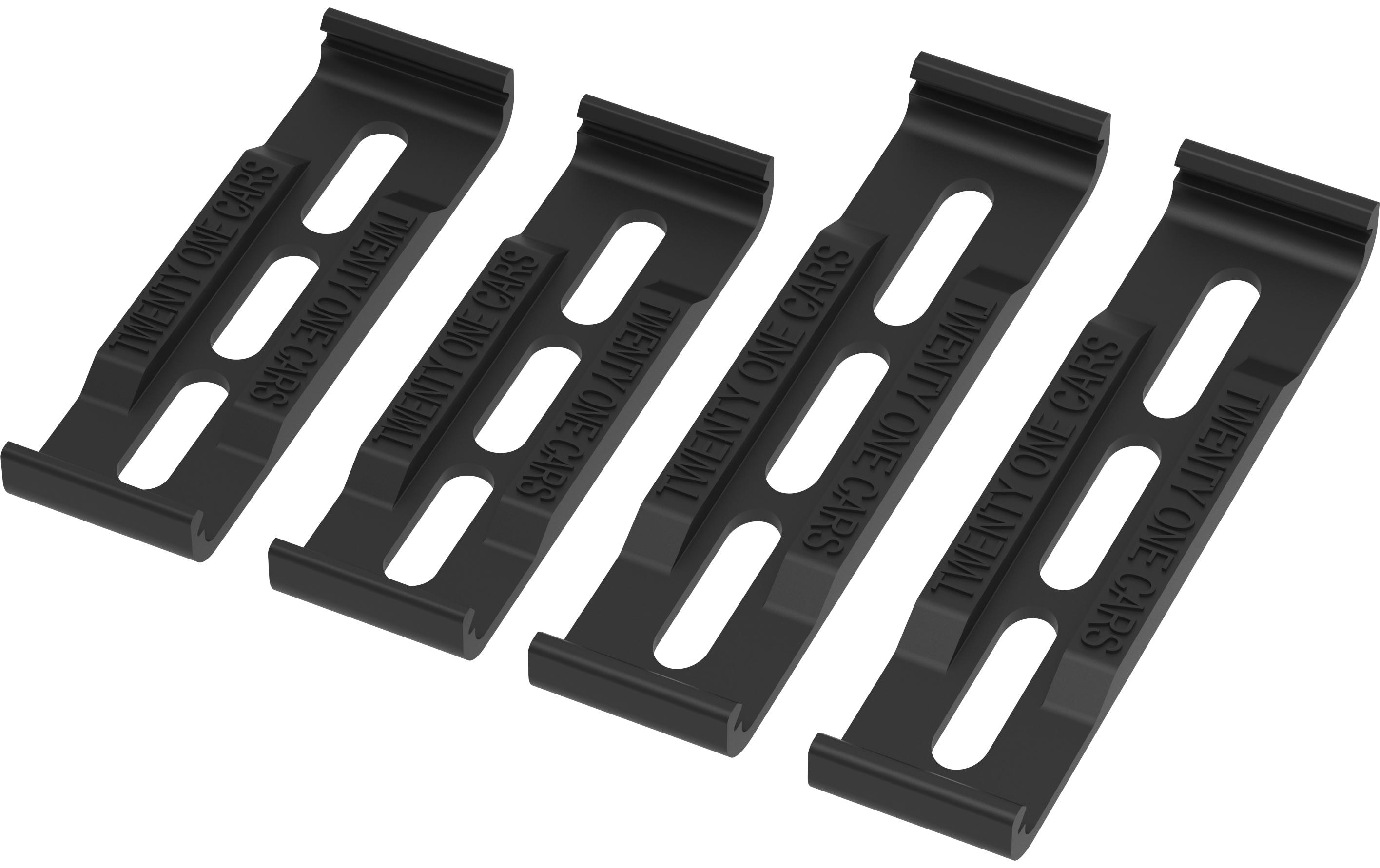 21CARS Kennzeichenhalterset Klick, Langformat, Schwarz 21CARS Kennzeichenhalterset Klick, Langformat, Schwarz