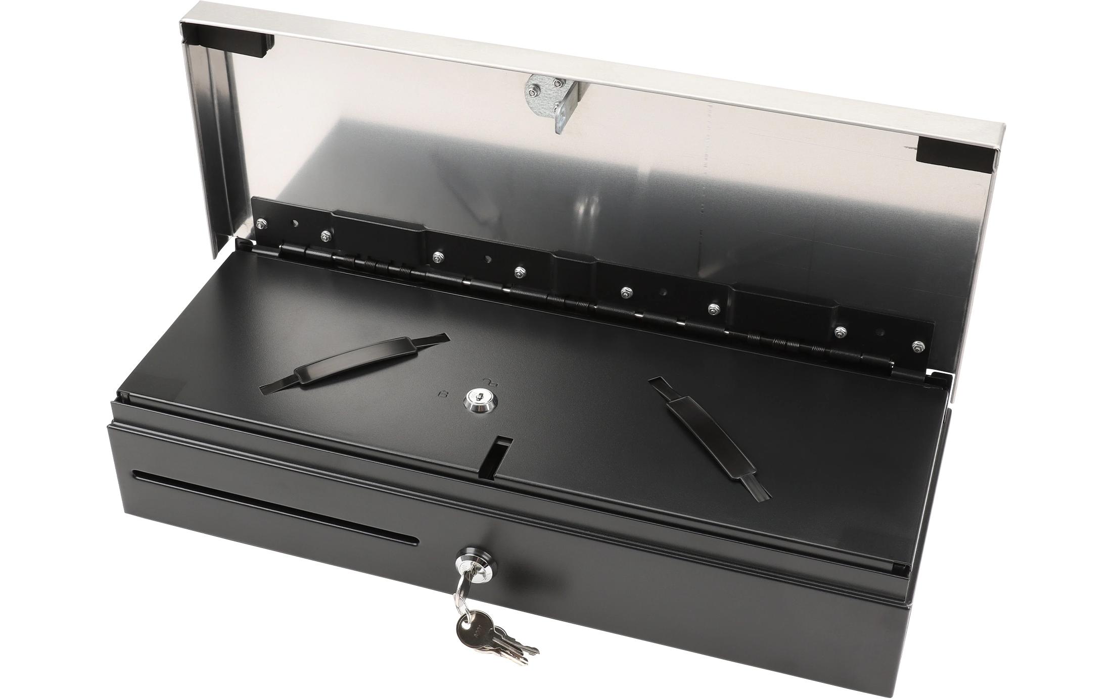 Olympia Kassenschublade HS-170S Schwarz/Edelstahl